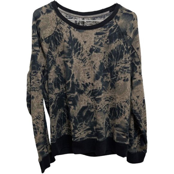 0547 Calvin Klein Performance Thermal Long Sleeve Print Pullover Womens - Picture 1 of 1